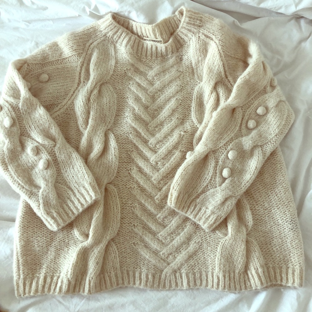 Ulla Johnson Alpaca Cable Knit Sweater